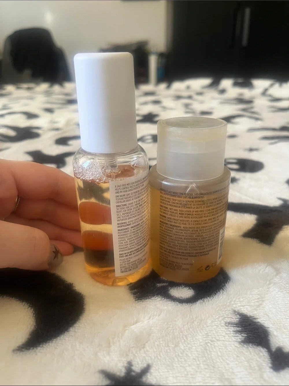 OUAI Travel Duo - Wave Spray & Detox Shampoo